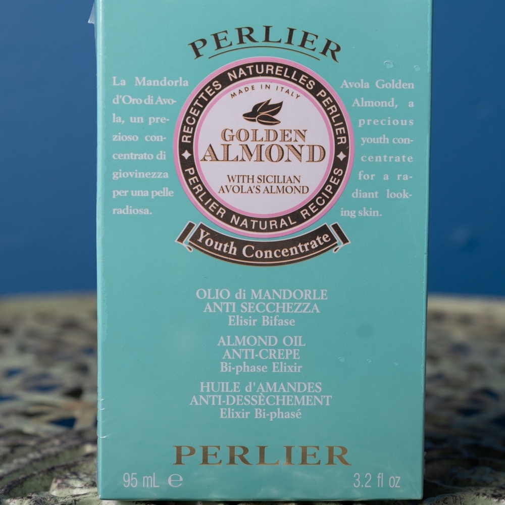 Perlier Golden Almond Bi-Phase Elixir 3.2 fl oz – Luxury Body Oil Serum – NEW